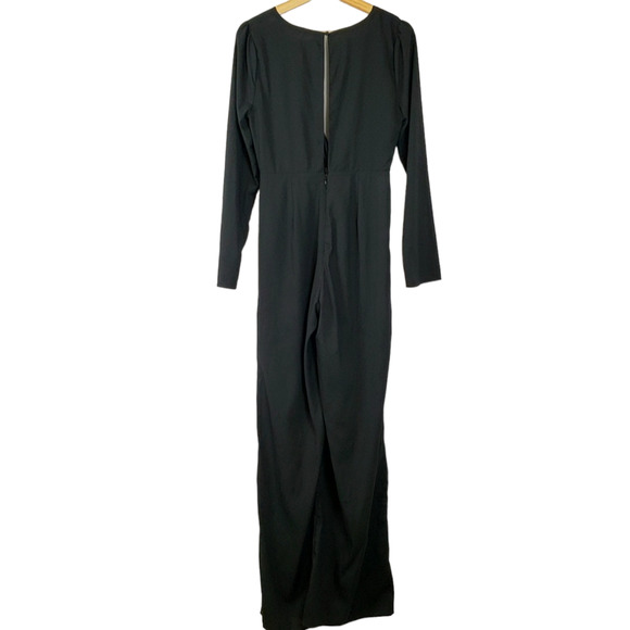 VESTIQUE Speak Easy Black Knotted V Neck Dressy Jumpsuit Women's Size Me… - Picture 6 of 15